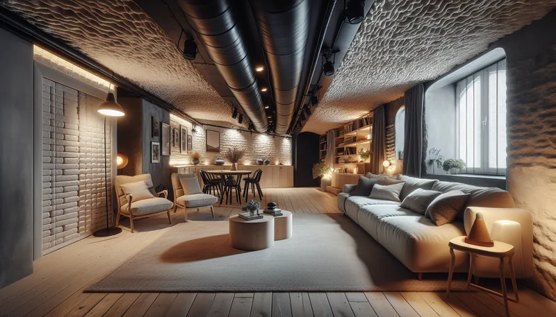 Aménager une cave en pièce habitable : guide complet 2026 et astuces - AI generated illustration