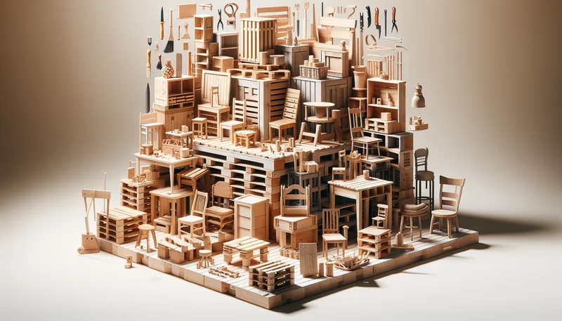 Fabriquer un meuble en palette : 15 idées créatives et faciles pour 2026 - AI generated illustration