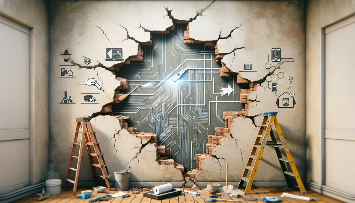 Comment réparer un mur fissuré : guide complet 2026 pour des résultats durables - AI generated illustration