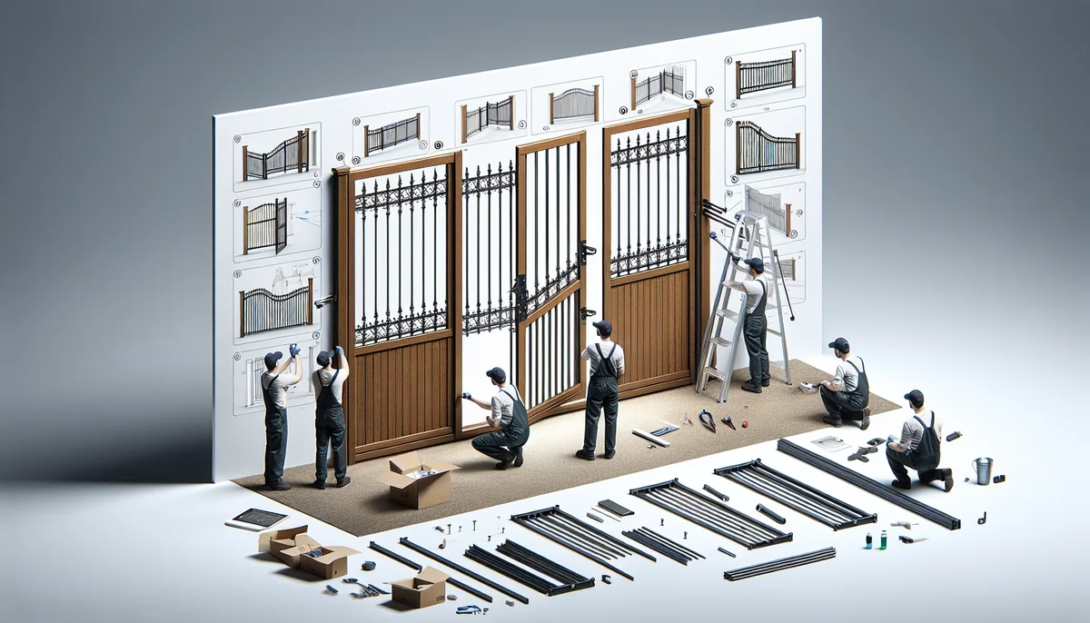 Comment installer un portail coulissant : guide complet 2026 - AI generated illustration